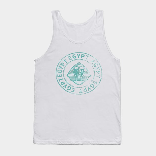 Egypt Stamp Tank Top by Brainable ART